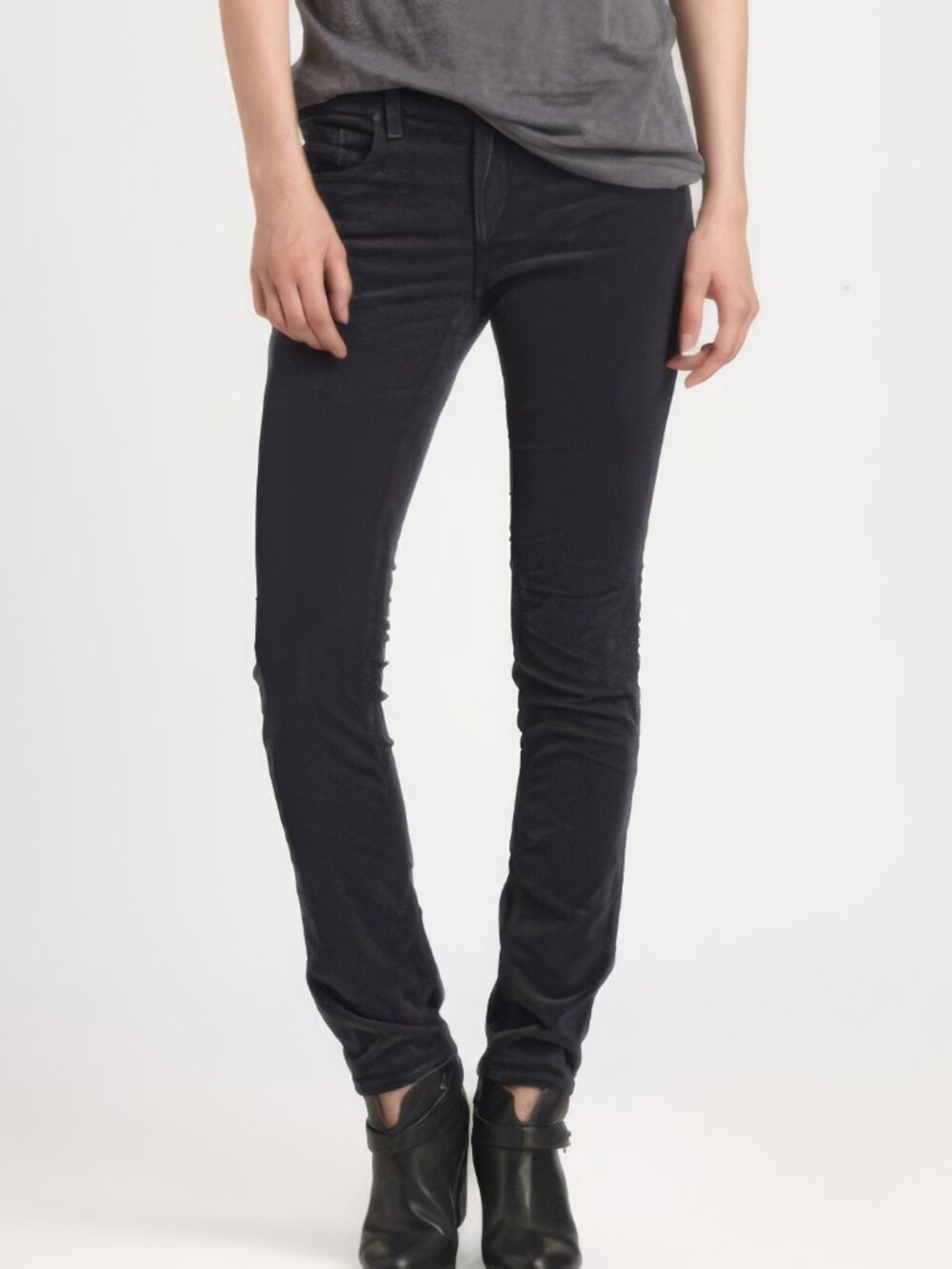 rag & bone Women’s Extra Slim Jeans in Black